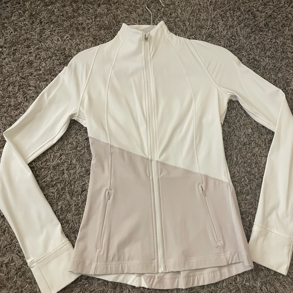 Lululemon Define Jacket (cream/light pink) *new & never worn*